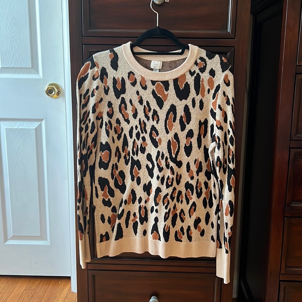 Who What Wear Leopard Sweater